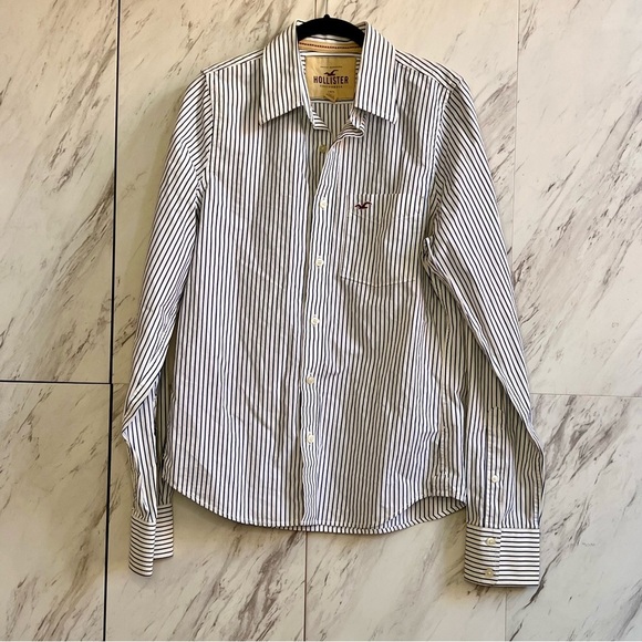 Hollister Other - Hollister Stripe Cotton Button Up Shirt SZ M